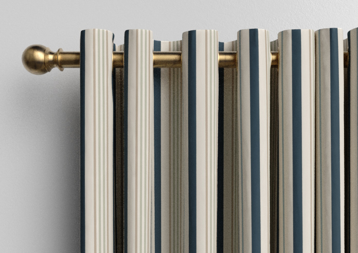 The British Stripe Co. George, Polzeath No.1 - Made to Measure Curtains - Image 12